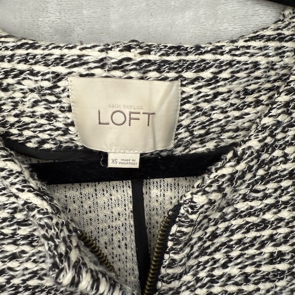 Ann Taylor LOFT Black and White Tweed Jacket - Picture 2 of 5